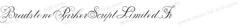 BradstoneParkerScriptLimitedFreeVersion-EEY4字体转换
