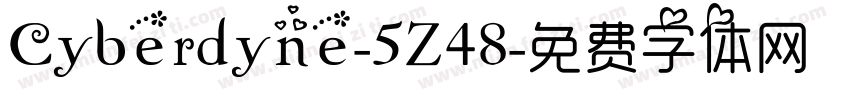 Cyberdyne-5Z48字体转换