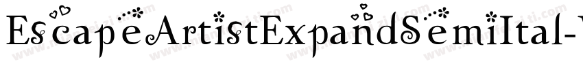 EscapeArtistExpandSemiItal-VG48w字体转换