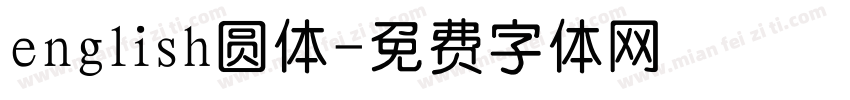 english圆体字体转换