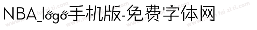 NBA_logo手机版字体转换
