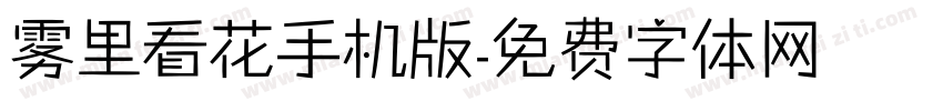 雾里看花手机版字体转换