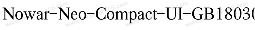 Nowar-Neo-Compact-UI-GB18030-Hinted字体转换