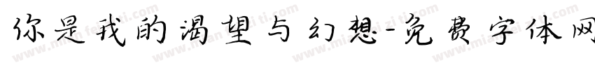 你是我的渴望与幻想字体转换