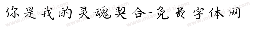 你是我的灵魂契合字体转换