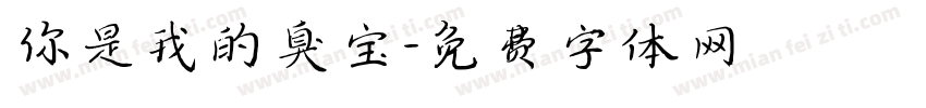 你是我的臭宝字体转换