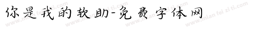 你是我的软助字体转换