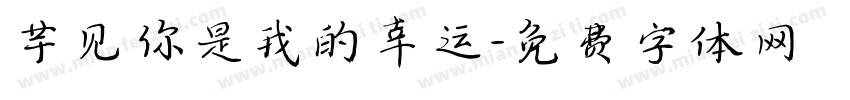 芋见你是我的幸运字体转换