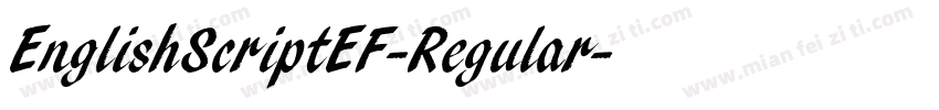 EnglishScriptEF-Regular字体转换