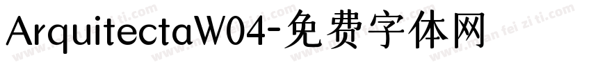 ArquitectaW04字体转换