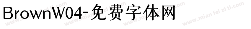 BrownW04字体转换