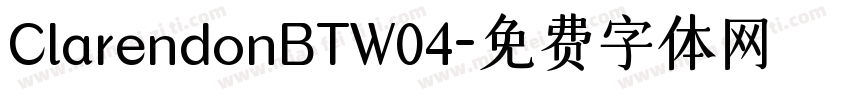 ClarendonBTW04字体转换