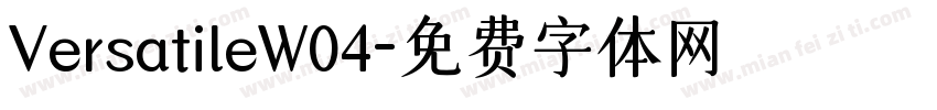 VersatileW04字体转换