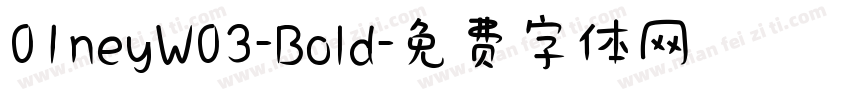 01neyW03-Bold字体转换