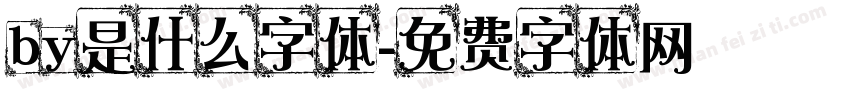 by是什么字体字体转换