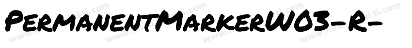 PermanentMarkerW03-R字体转换