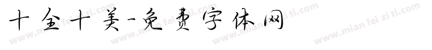 十全十美字体转换