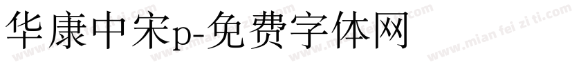华康中宋p字体转换