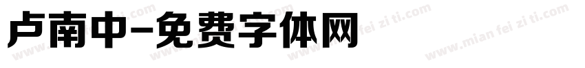 卢南中字体转换