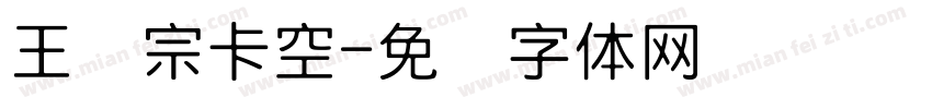 王汉宗卡空字体转换