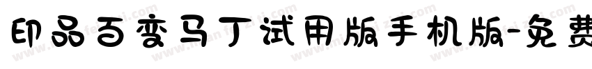 印品百变马丁试用版手机版字体转换