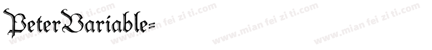 PeterVariable字体转换
