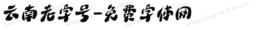 云南老字号字体转换