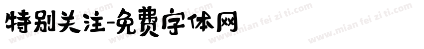 特别关注字体转换