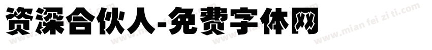 资深合伙人字体转换