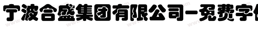 宁波合盛集团有限公司字体转换