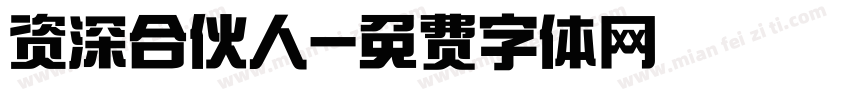 资深合伙人字体转换
