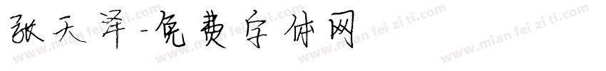 张天泽字体转换