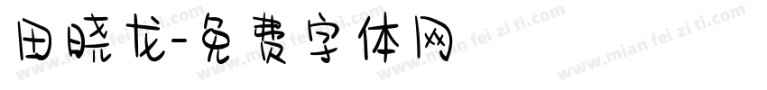 田晓龙字体转换