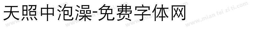 天照中泡澡字体转换