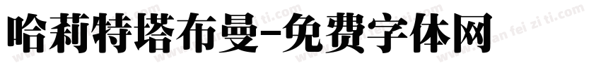 哈莉特塔布曼字体转换