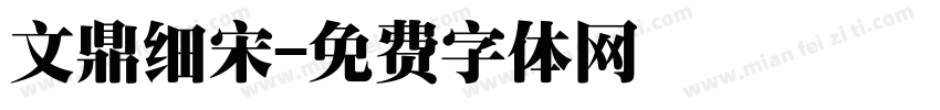 文鼎细宋字体转换