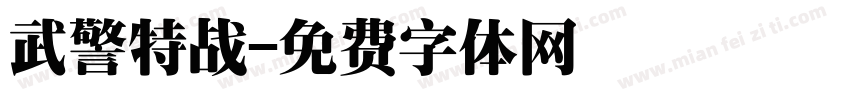 武警特战字体转换