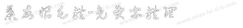 叶友根毛体字体转换