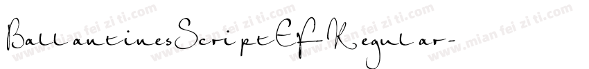 BallantinesScriptEF-Regular字体转换