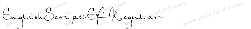EnglishScriptEF-Regular字体转换