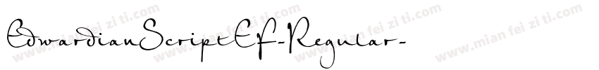 EdwardianScriptEF-Regular字体转换