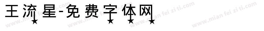 王流星字体转换