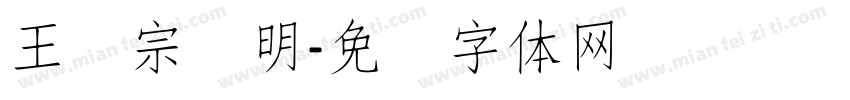 王汉宗细明字体转换