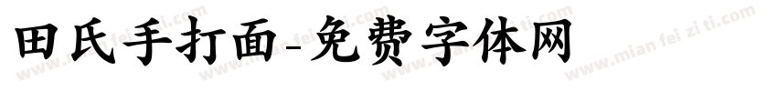田氏手打面字体转换