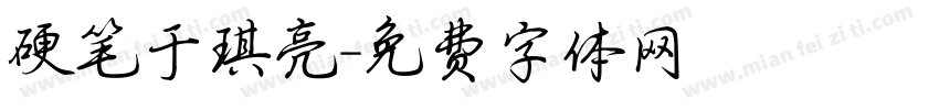 硬笔于琪亮字体转换
