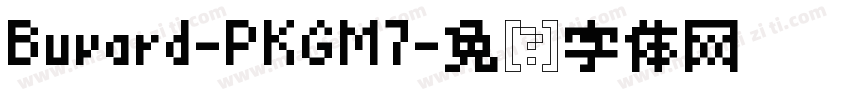 Buvard-PKGM7字体转换