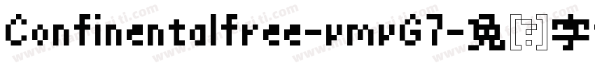 Confinentalfree-vmvG7字体转换