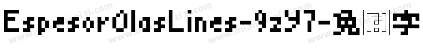 EspesorOlasLines-9zY7字体转换