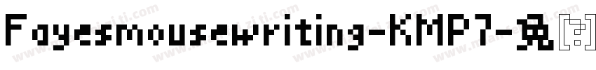 Fayesmousewriting-KMP7字体转换