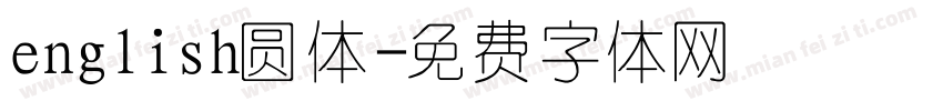 english圆体字体转换